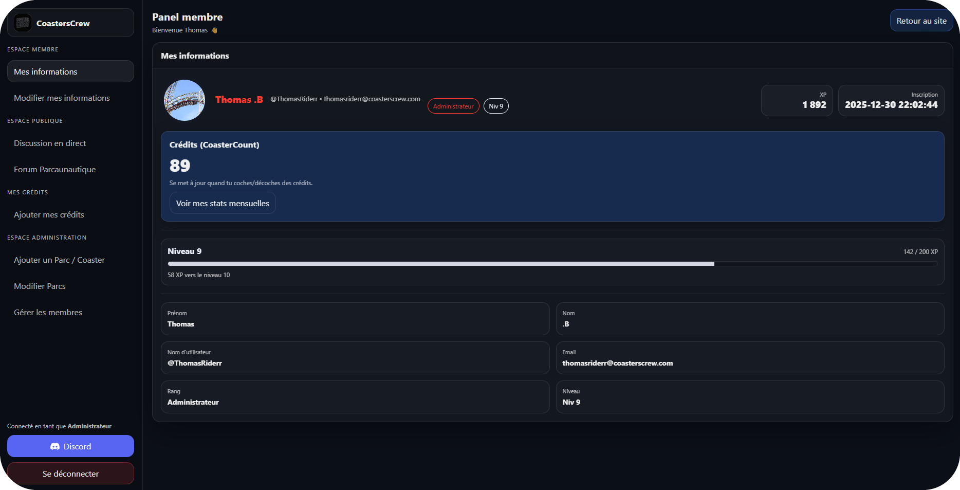 Aperçu du jeu Coaster Quiz